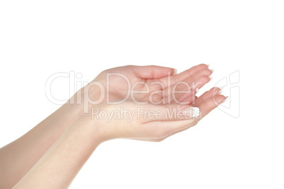 Two hands gesture