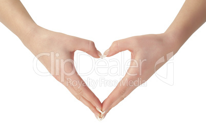 hands shaping a heart