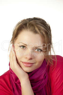 Young woman looking at camera