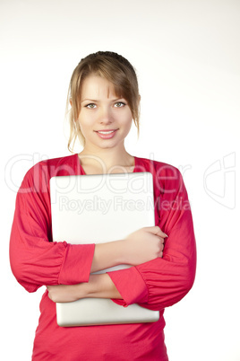 Business woman with laptop