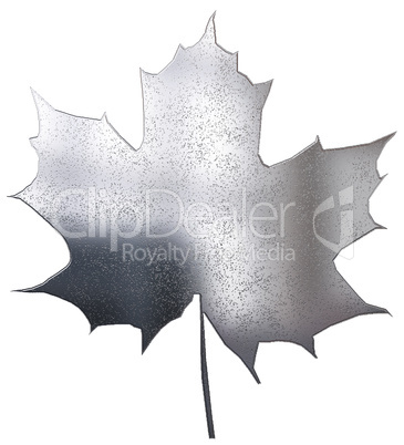 metallic maple leaf