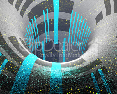 abstract creative techno tunnel