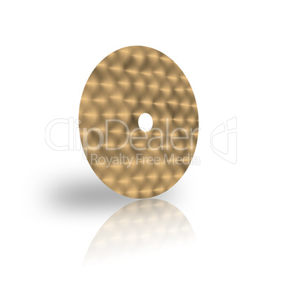 laser disk circular brushed template