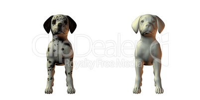 dalmation dog 3d model