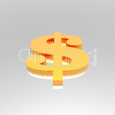 usa dollar financial sign