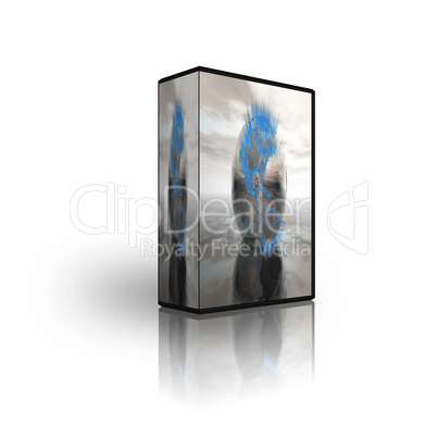 blank CD DVD box template