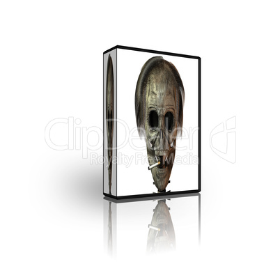 blank CD DVD box template