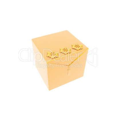 Christmas presents and gifts box isolated on a white