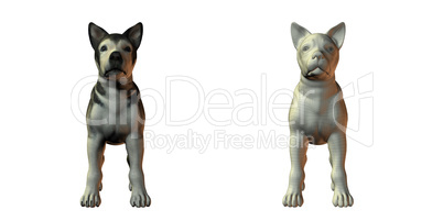 malamute dog 3d model