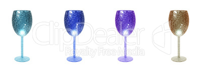 wine glass isolated on a white