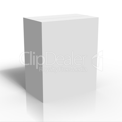 blank white box template