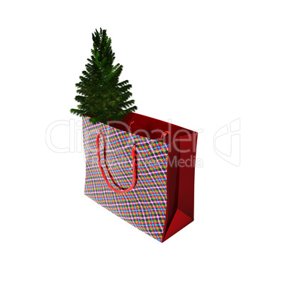 Christmas presents and gifts box isolated on a white