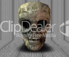 3D big realistic skull