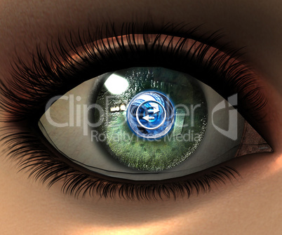 beautiful girl eye