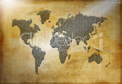 world map silhouette