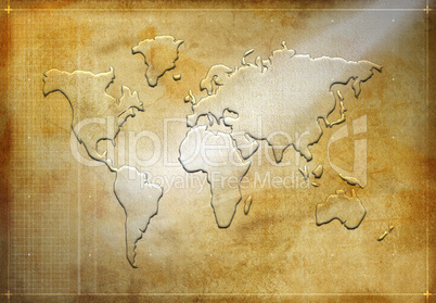 world map silhouette