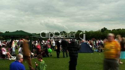 Time lapse outdoor music festival crowd 1