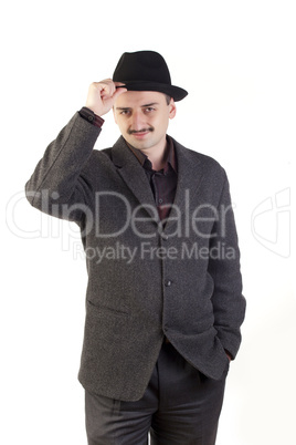 Attractive man in hat