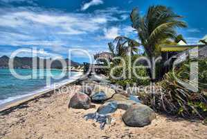 Coast in Saint Maarten Island, Dutch Antilles