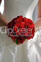 Red Rose bridal bouquet