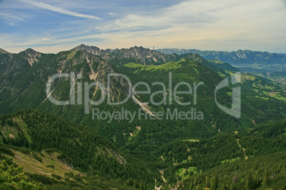 Blick von der Mondspitze Blick von der Mondspitze