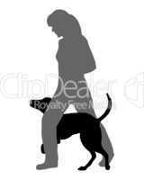 Hundetraining (Agility, obedience): Befehl: Durchlaufen