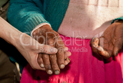 Hände einer Bäuerin, Lateinamerika