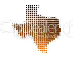 Karte von Texas