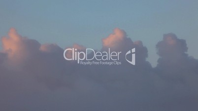 Cloudscape front aerial timelapse