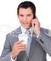 businessman on phone