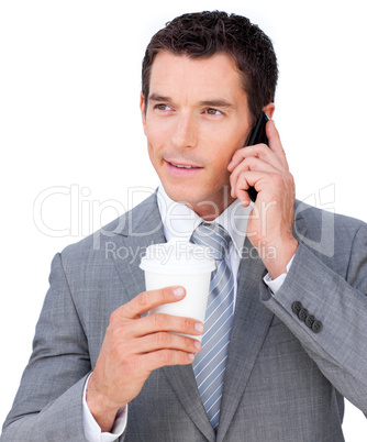 businessman on phone