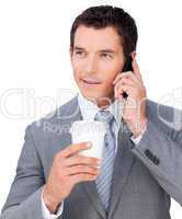 businessman on phone