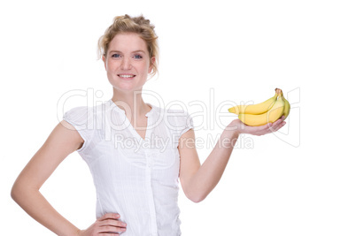 Woman with bananas