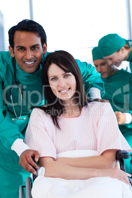 patient with her surgeon