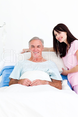 nurse with senior patient
