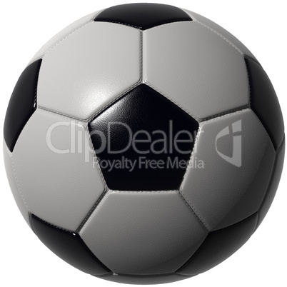 Soccer ball isolated with stunning details