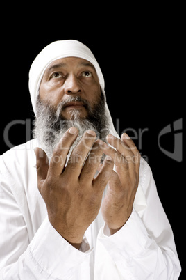 Arab man praying