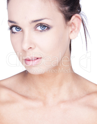 woman with health skin of face