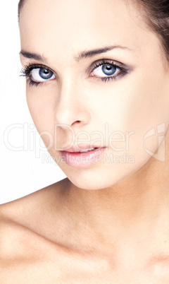 woman with health skin of face