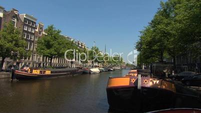View of canal in Amsterdam