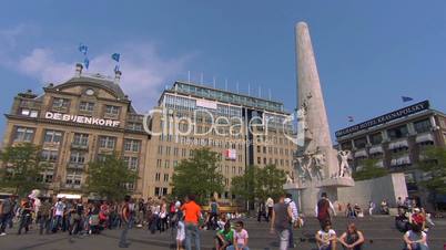 Dam Square in Amsterdam, Netherlands