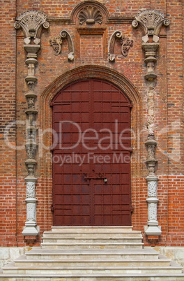 door at church