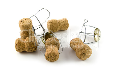 Five corks