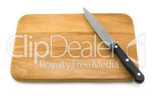 Knife on Cutting Board