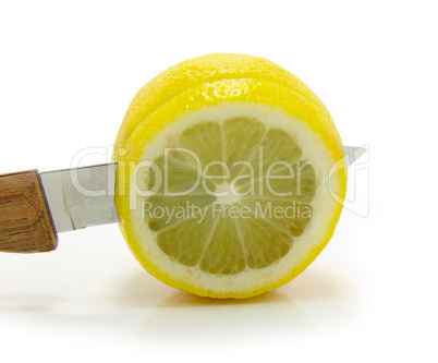 lemon and knife