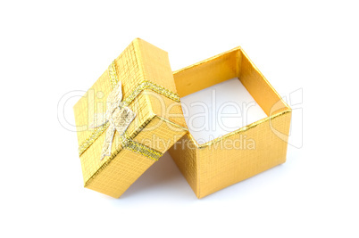 open golden gift box