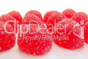 Red fruit candy