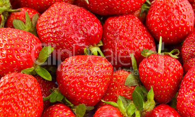 Ripe Strawberries Background