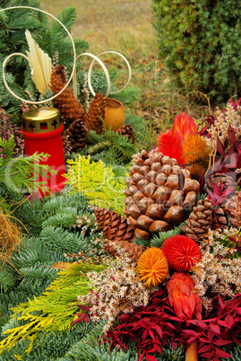 Friedhofsgesteck - floral arrangement cemetery 04