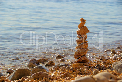Kieselturm - tower from pebbles 01 Kieselturm - tower from pebbles 01